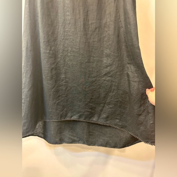 J. Jill Love Linen High Low Black Dress - Picture 3 of 8